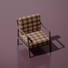 Printed Half Panama TINSLEY Green / Violet